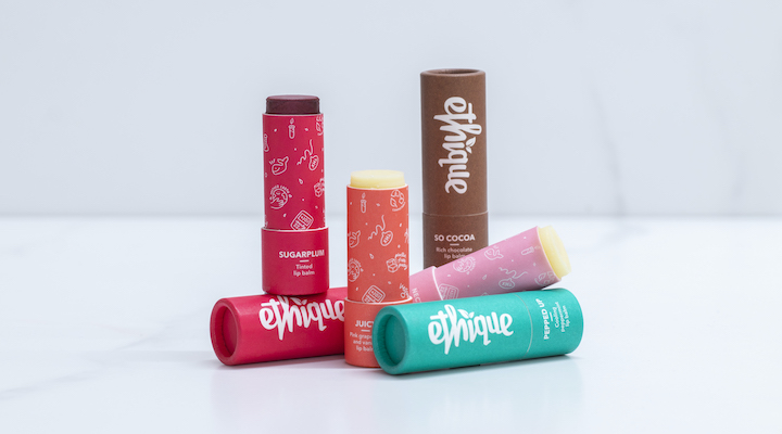 Lip balm cases from Ethique can be tossed in your garden after use