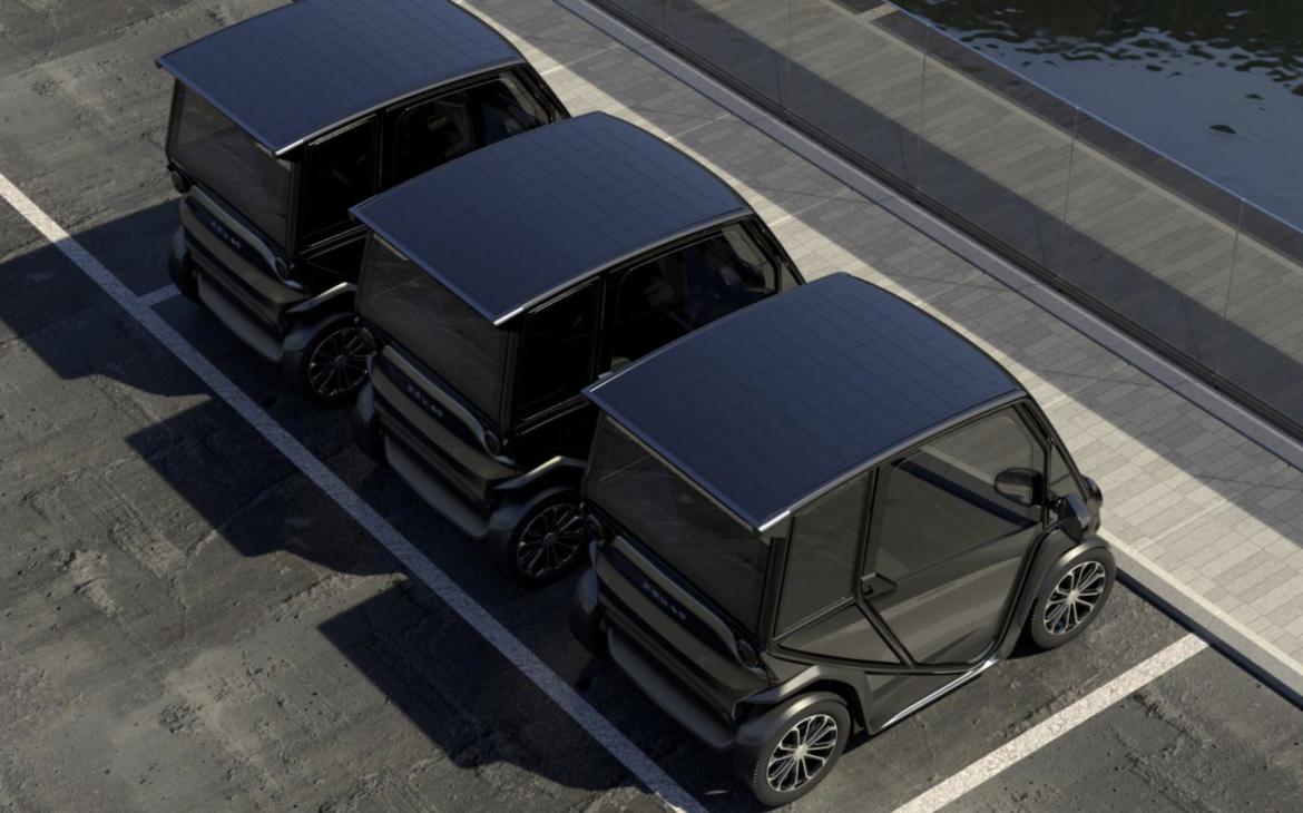 Solar-powered electric car ready-made for crowded European city streets