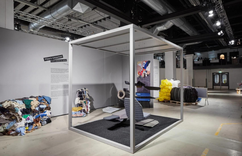 Dutch design studio creates automotive textile from 'unrecyclable' clothing