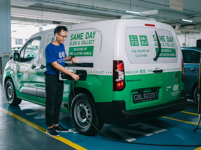 Uniqlo goes all-electric in Singapore with click-and-collect deliveries