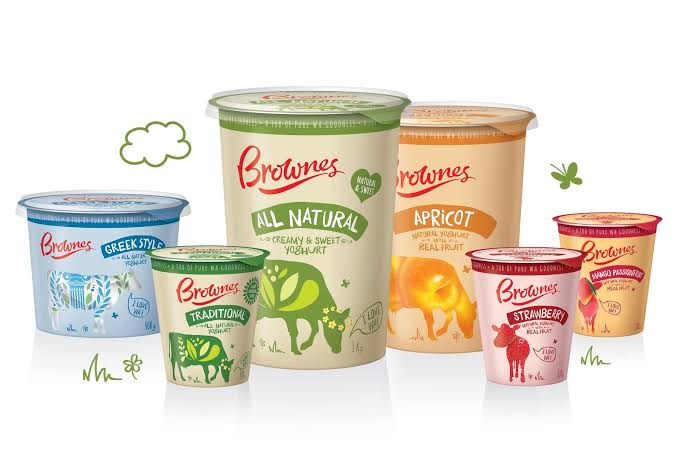 Browne's Dairy Ocean-bound plastic yoghurt