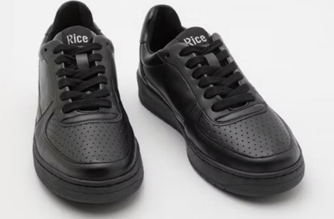 Sustainable footwear brand Rice releases all-black vegan sneakers
