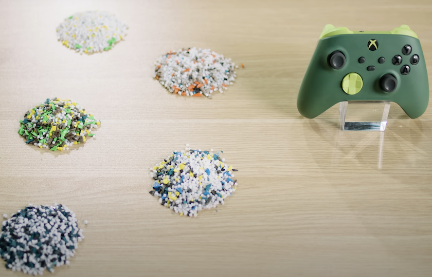 Microsoft creates an Xbox wireless controller made from discarded parts