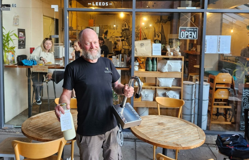 Milk on Tap: Wellington duo's solution to plastic waste