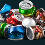 flattened soda cans