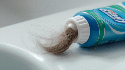 Toothpaste from hair