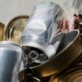 tin cans in close-up
